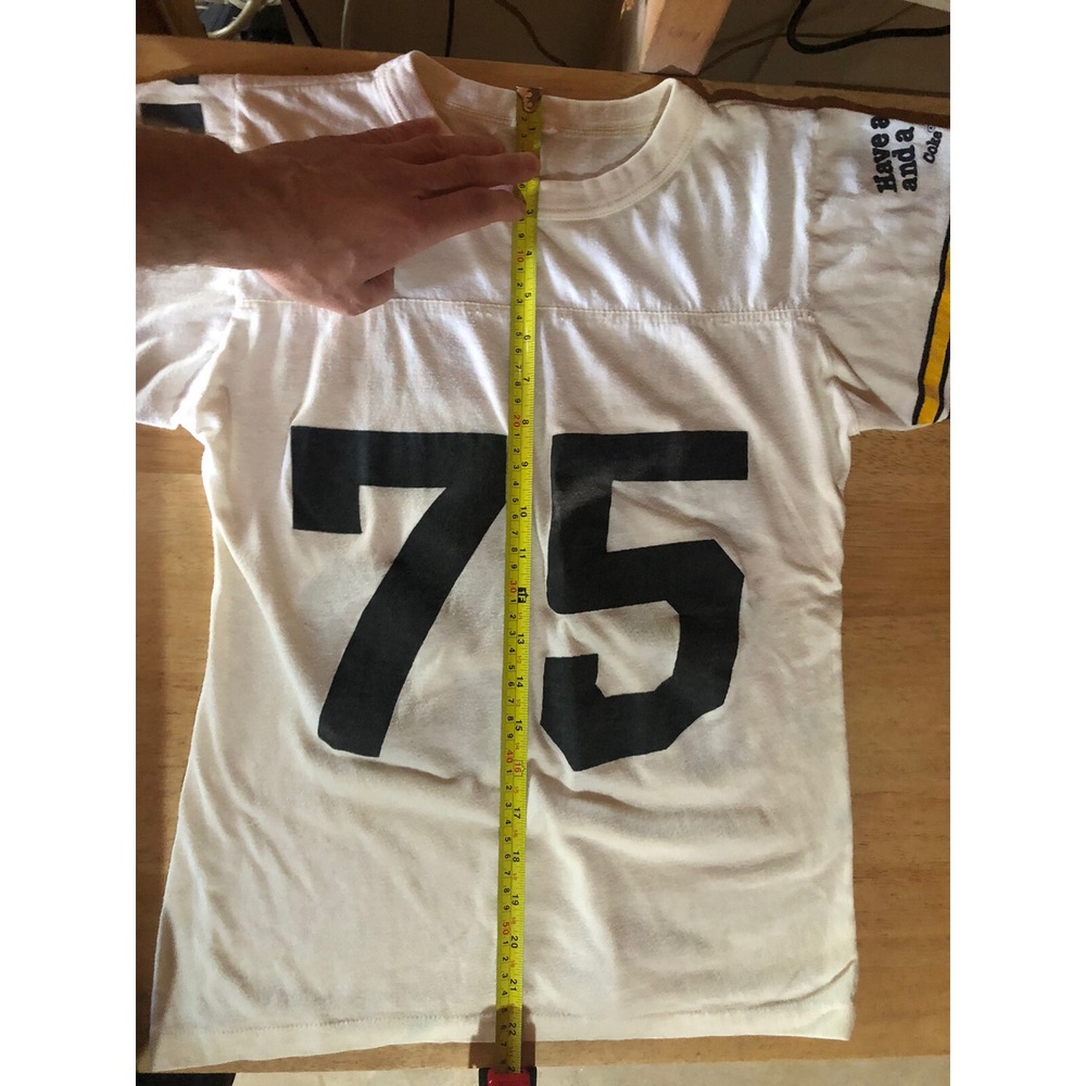 Rare Coca-Cola Vintage Collector Shirt Mean Joe Greene Have A Coke And A Smile S - Picture 10 of 11